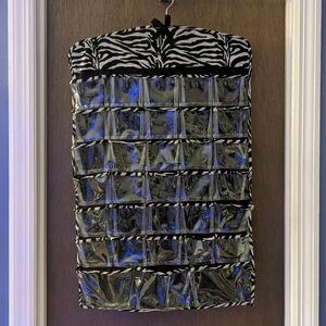 Zebra Print Hanging Organizer